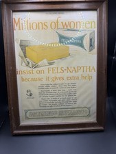 Framed Vintage 1926 Fels-Naptha Soap Print Ad Ladies Home Journal Laundry picture