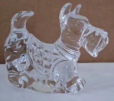 Princess House Lead Crystal Scottie Dog Figurine Vintage Terrier Decor picture