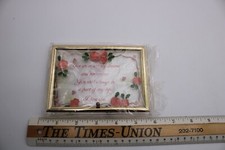 Vintage New Old Stock Russ Etched Images I Love You Plaque R1C4 picture