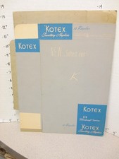 KOTEX feminine hygiene 1957 sanitary napkins original empty box Kimberly Clark picture