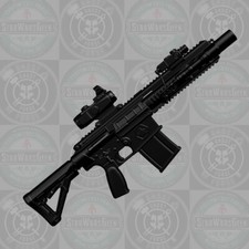 HK-417 rifle custom weapon for Marvel GI Joe 1:12 1:18 & other action figures picture