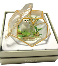  New W/ Box 2023 Fancy Feast Christmas Tree White Cat Ornament Collectible C picture