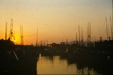 c1960's Kodachrome 35mm Slide San Francisco Golden Gate Bridge Sunset Boats picture