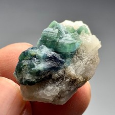 46 CT Terminated Natural Tourmaline Crystals Bunch Specimen From Afghanistan picture