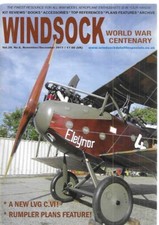 Windsock Worldwide 6 2013 Rumpler LVG C.VI War Paint Aircraft Flamethrowers picture