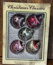 VINTAGE CHRISTMAS CLASSICS K-MART INDENT CHRISTMAS ORNAMENTS picture