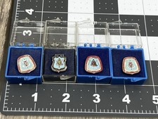VTG Lot Of 4 United Brotherhood of Carpenters 25 & 30 Year Pins Sterling Silver picture