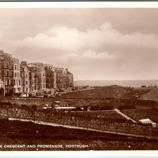 c1920s Lansdowne Crescent & Promenade Portrush Northern Ireland RPPC Postcard picture