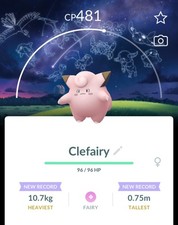 Clefairy Stars Background Trade 🔄 – Pokémon Go picture