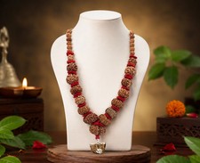 Certified Indrakshi Rudraksha Mala 1–21 Mukhi Combo Rare Spiritual Beads picture