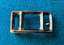 Vintage Sand Cast Silver Belt Buckle by Frances Jones 33g K01 picture