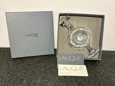 Lalique France Crystal Moulin Rouge Perfume Bottle Frosted Roses 6 5/8 In. High picture