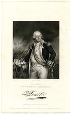BENJAMIN LINCOLN, Revolutionary War General/Secretary of War, Engraving 9487 picture