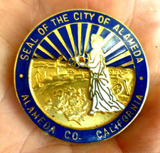 VINTAGE METAL COIN / MEDAL  SEAL OF CITY OF ALAMEDA CALIFORNIA picture