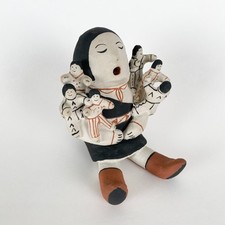 Rufina Trujillo Cochiti Pueblo Pottery Storyteller Figurine 6 Children Signed NM picture