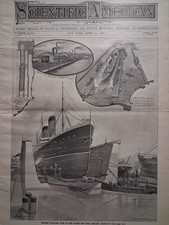 1900 MORSE DRY DOCK COMPANY Brooklyn SHIP BUILDING Yards NYC Sci Amer 11.5x16 picture