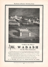 1904 St Louis World Fair Wabash Railroad Train Depot Original Full-Page Print Ad picture