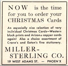 Miller-Sterling Co. Phoenix 1946 AZ Ad TAK2-S27 picture