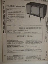 SF 50's Sams Photofact MAGNAVOX CHASSIS U25-01AA, V25-01AA BIS picture