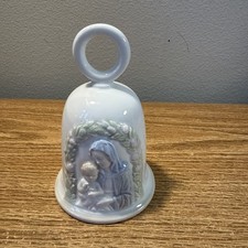 Vintage 1977 Roman Porcelain Madonna And Child Bell picture