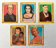 5 1978 MIS FAVORITOS FANS STICKER CARD TV SHOW THE MUNSTERS SET HERMAN EDDIE picture