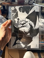 🔥 BATMAN #158 SDCC 2025 JIM LEE B&W VIRGIN LTD 500 SIGNED JIM LEE HUSH 2 picture