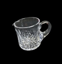 Cartier Cut Crystal Jug Small Pitcher 4.5x4 Marked Collectible Glassware Barware picture