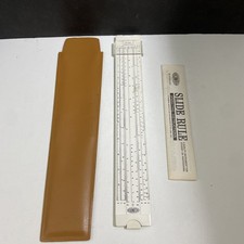 Vintage Acu Math No 400 Slide Rule With Case USA- Excellent Condition👍👍 picture