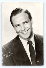 1960s Marlon Brando Celebrity Fan Club Style Photograph 5 1/2' x 3 1/2