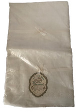 New Vintage All Pure Linen Tablecloth RN 14698 52X52 Square Czechoslovakia picture