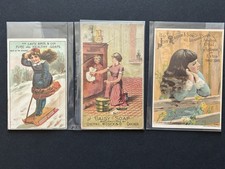 ⁠Victorian Trade Card Lot 1880s Soap Advertising Lautz Bros Daisy Reardon Litho⁠ picture