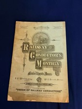 Sept 1885 Original Copy Railway Conductor’s Manual “ORDER OF RAILWAY CONDUCTORS picture