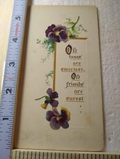 Postcard A Happy Christmas To You Flower Art Print Embossed Card picture