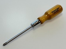 NOS Stanley No. 2701 No. 1 Phillips Screwdriver w/ Finished Wood Handle (RARE) picture