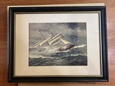 Vintage Balclutha Ship Postcard Framed picture