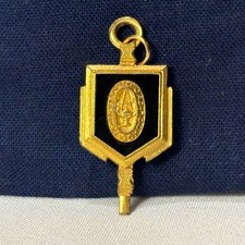 Vtg FRANKFORD High School Pendant Alumni Collectible Goldtone Charm picture