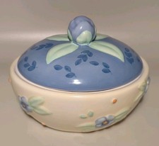 Vintage Pfaltzgraff Summer Breeze Sculpted Deviled Egg Covered Bowl D04 picture