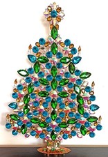 XXXL Czech Rhinestone 37 cm Christmas Tree Table Decoration* - picture