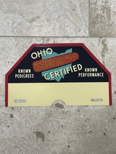 Vintage OHIO CERTIFIED SEED License Topper Original Rare Farm Agricultural NOS picture