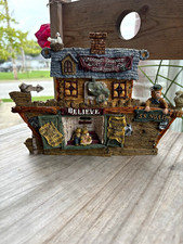 Noah's Ark Resin Figurine w/ Animals & 