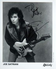 JOE SATRIANI Original Autographed Signed 8