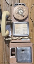 Vintage 1950’s Payphone Pink In Good  Condition, Working Phone Whrn Last Used  picture