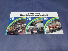 Vintage 1979 LADA Modellen Keer Kwaliteit Car Auto Dealer Brochure picture