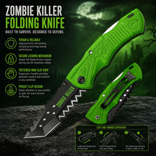 Zombie Killer Tanto Folding Pocket Knife 7.75