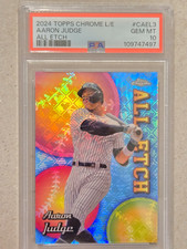 2024 TOPPS CHROME AARON JUDGE ALL ETCH INSERT REFRACTOR PSA 10 GEM MINT picture