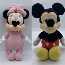 Disney Babies Minnie Mouse Plush / Disney Baby Mickey Mouse Jingler Plush picture
