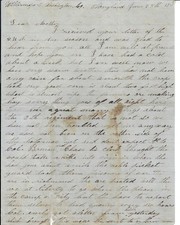 Civil War Private PA 8th Tanfield Writes Of Colonel, Clerk Taken Prisoner picture