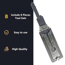 2-in-1 Stainless Steel Key Decoder  Lock Decoder Repair Tools-Free Ship picture