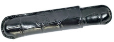Leather Pocket Humidor BLACK Single Cigar Humidor Leather Pouch picture