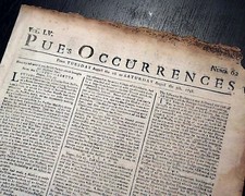 Rare Early 18th Century DUBLIN IRELAND Pue's Occurrences 1759 Original Newspaper picture